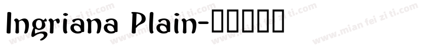 Ingriana Plain字体转换